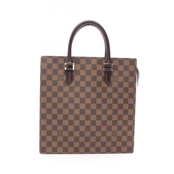 LOUIS VUITTON Brown Damier Leather Tote Bag - Picture 1 of 11